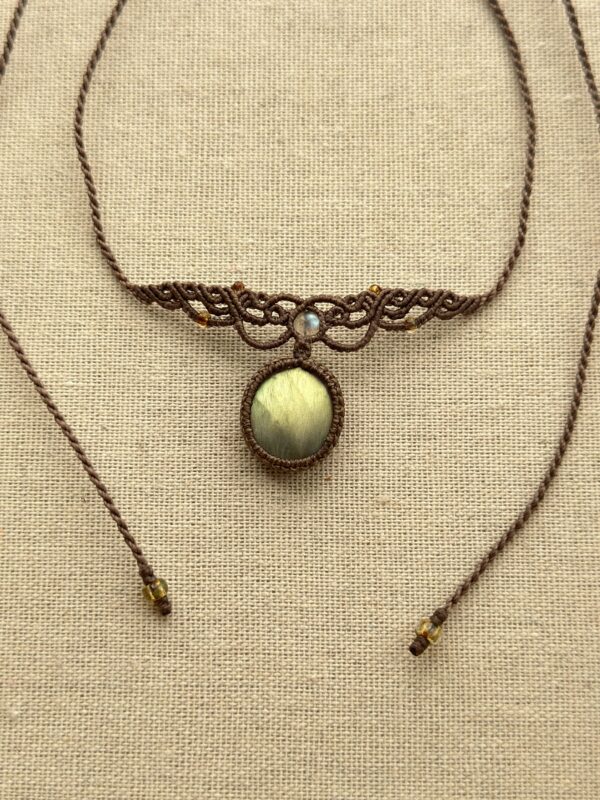 Golden Glow Labradorite Choker - Image 2
