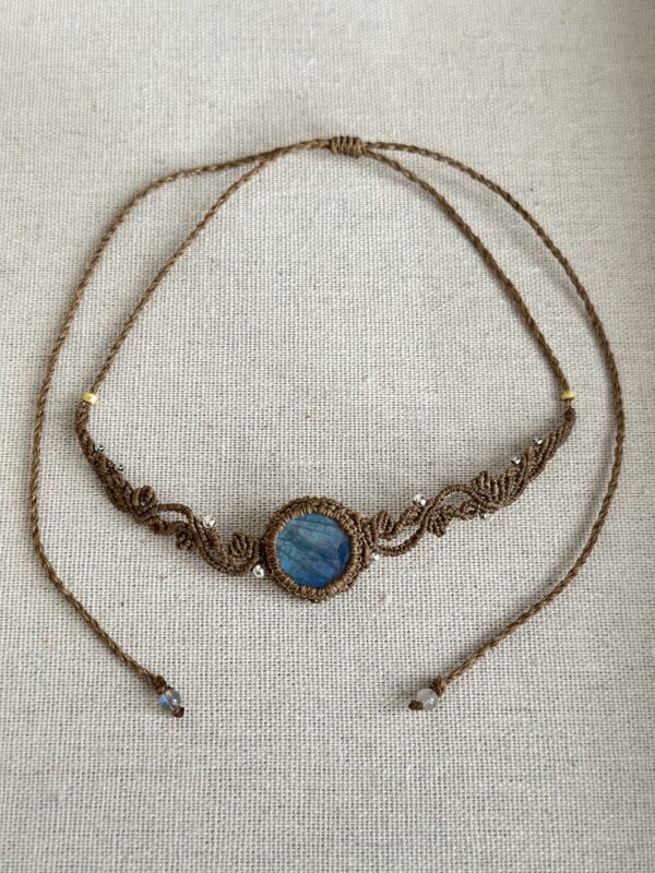 Blue Labradorite Yavari Choker Necklace - Image 2