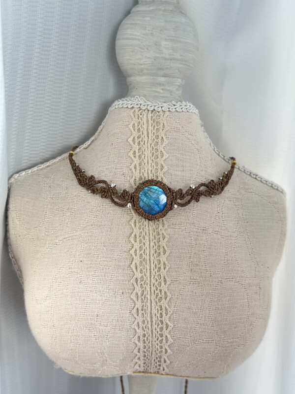 Blue Labradorite Yavari Choker Necklace