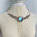 Icy Blue Glow Labradorite Yavari Choker Necklace