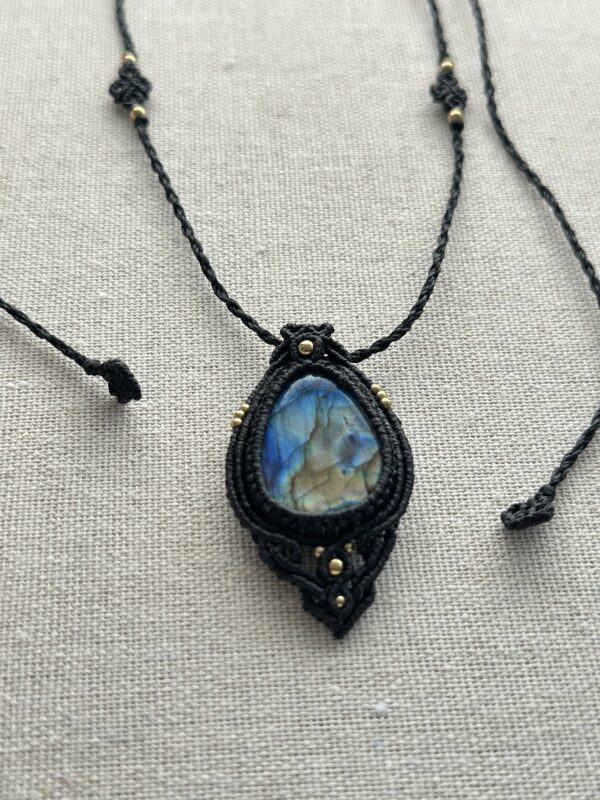 Ocean Map Labradorite Necklace - Image 2