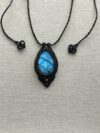 Norbu Labradorite Necklace with Blue flash - Image 3
