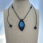 Norbu Labradorite Necklace with Blue flash