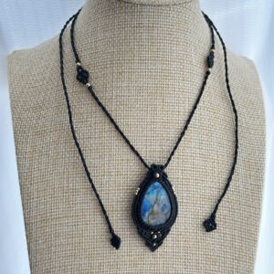 Ocean Map Labradorite Necklace