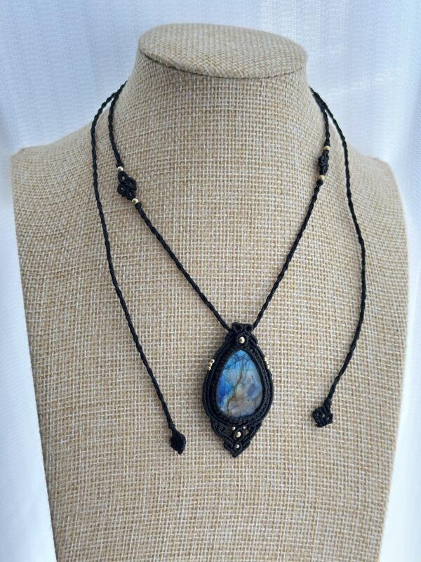 Ocean Map Labradorite Necklace