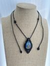 Ocean Map Labradorite Necklace