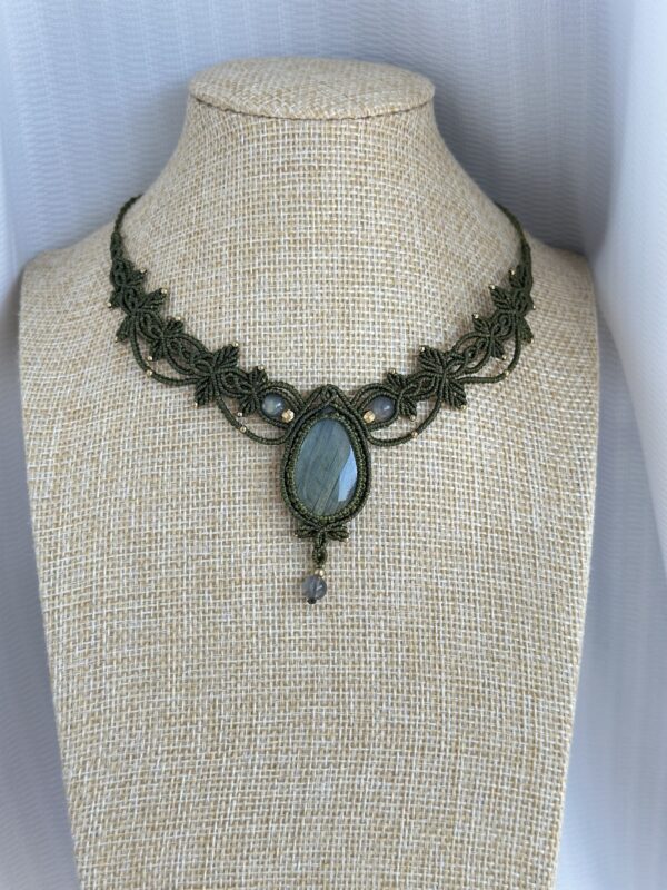 Green Glow Labradorite Necklace - Image 2