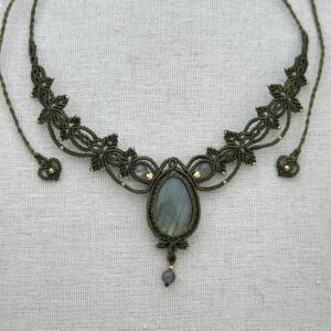 Green Glow Labradorite Necklace