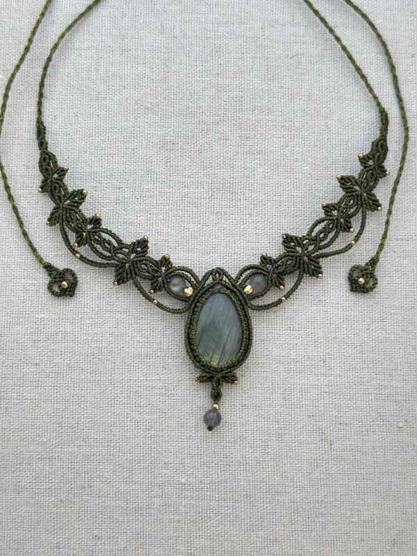 Green Glow Labradorite Necklace