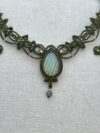 Green Glow Labradorite Necklace - Image 3