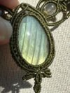 Green Glow Labradorite Necklace - Image 4