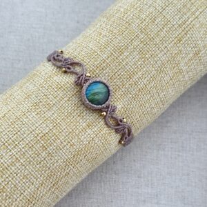 Blue-Gold Flash Labradorite Yavari Bracelet