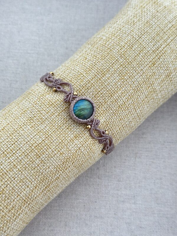 Blue-Gold Flash Labradorite Yavari Bracelet
