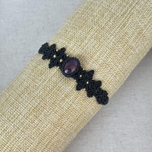 Amethyst Macrame Bracelet