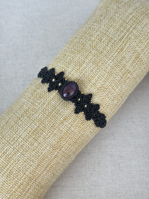Amethyst Macrame Bracelet