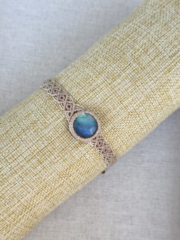 Icy Blue Flash Labradorite Bracelet - Image 4