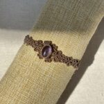 Amethyst Macrame Bracelet