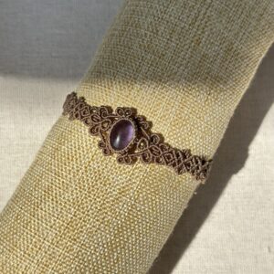 Amethyst Macrame Bracelet