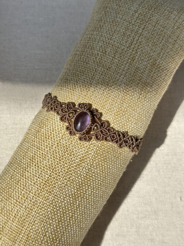 Amethyst Macrame Bracelet