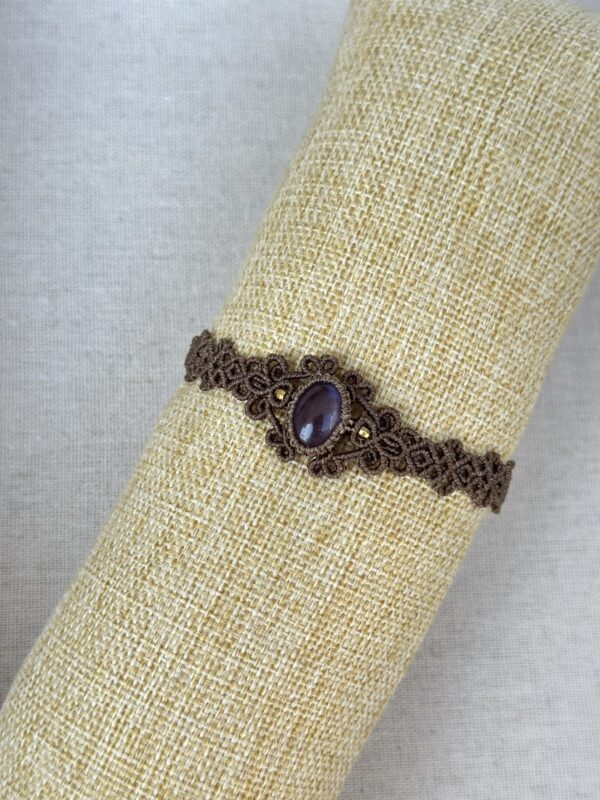 Amethyst Macrame Bracelet - Image 3