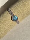 Blue Flash Labradorite Macrame Bracelet - Image 2