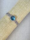 Blue Flash Labradorite Macrame Bracelet