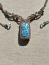 High-Grade Larimar Ocean Necklace - Image 4