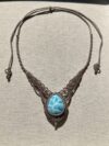 High-Grade Larimar Macrame Necklace - Image 7