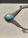 High-Grade Larimar Macrame Necklace - Image 4