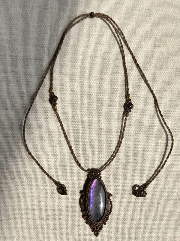 Purple Flash Pendant Labradorite - Image 3