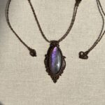 Purple Flash Pendant Labradorite