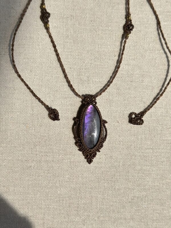 Purple Flash Pendant Labradorite
