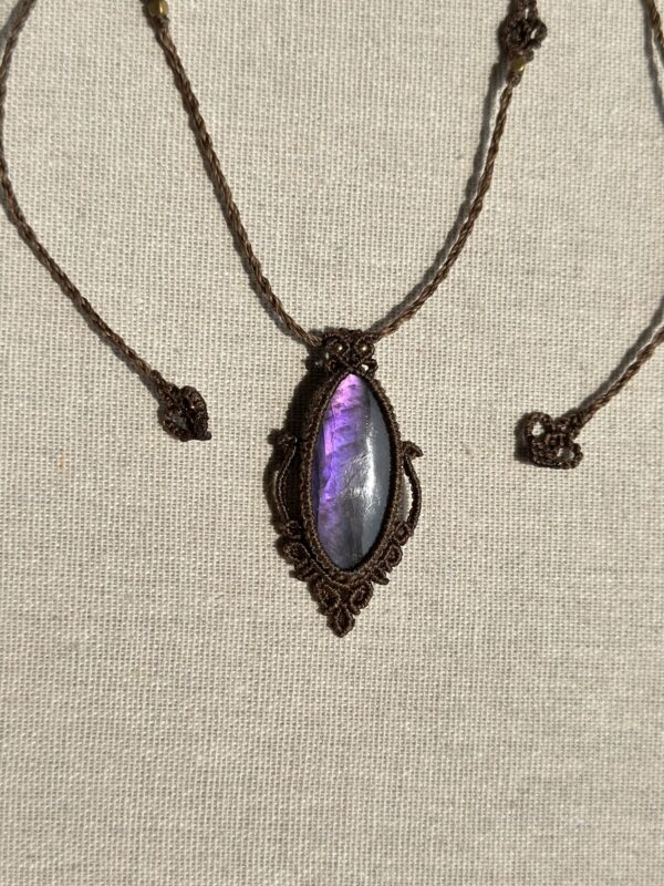 Purple Flash Pendant Labradorite - Image 5