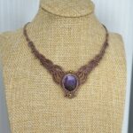 Mystic Purple-Pink flash (with warm golden undertones depending on light) Flash Labradorite Necklace