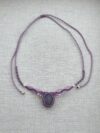 Purple Flash Labradorite Choker Necklace - Image 2