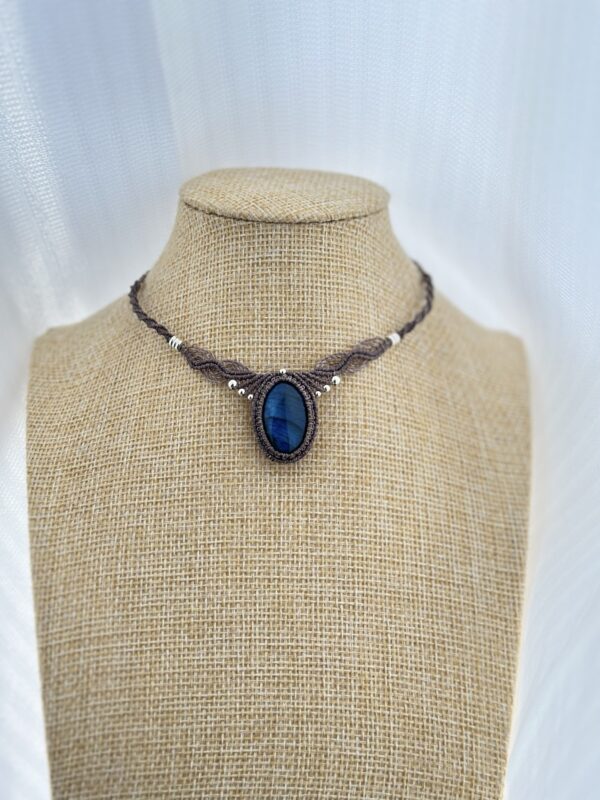 Deep Blue Labradorite Choker - Image 6