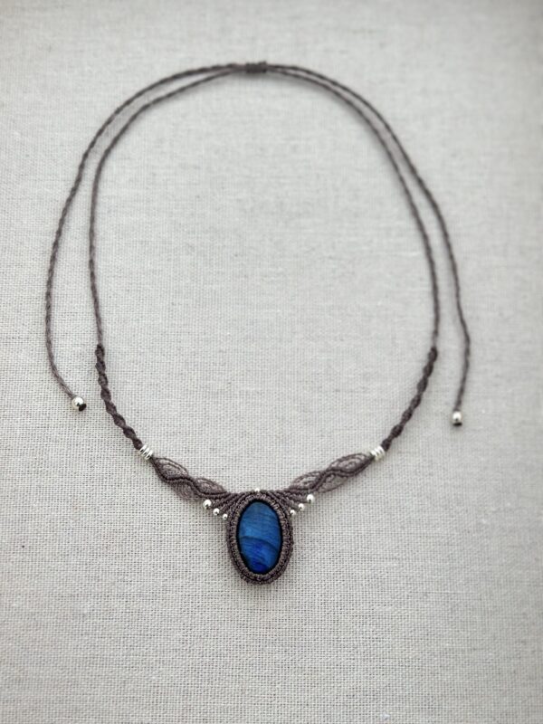 Deep Blue Labradorite Choker - Image 3