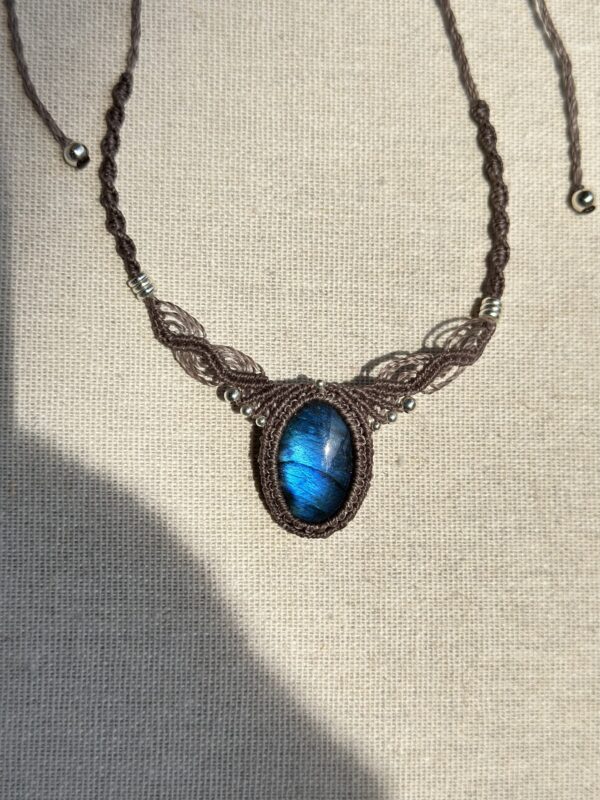 Deep Blue Labradorite Choker - Image 2