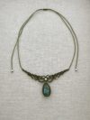 Blue Green Gold Glow Labradorite Choker - Image 3
