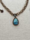 Blue-Green Flash Labradorite Necklace - Image 4