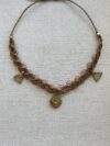 Boho Macrame Brass Charm Choker - Image 2