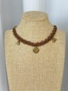 Boho Macrame Brass Charm Choker - Image 3