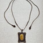 Tiger’s Eye Macrame Necklace