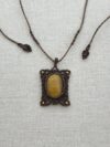 Tiger’s Eye Macrame Necklace - Image 3