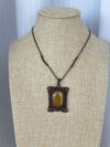 Tiger’s Eye Macrame Necklace - Image 2
