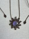 Purple Flash Labradorit Sunburst Necklace - Image 5