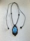 Blue and Green Flash Labradorite Necklace - Image 5