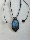 Blue and Green Flash Labradorite Necklace - Image 4