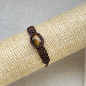 Tiger’s Eye Macrame Bracelet