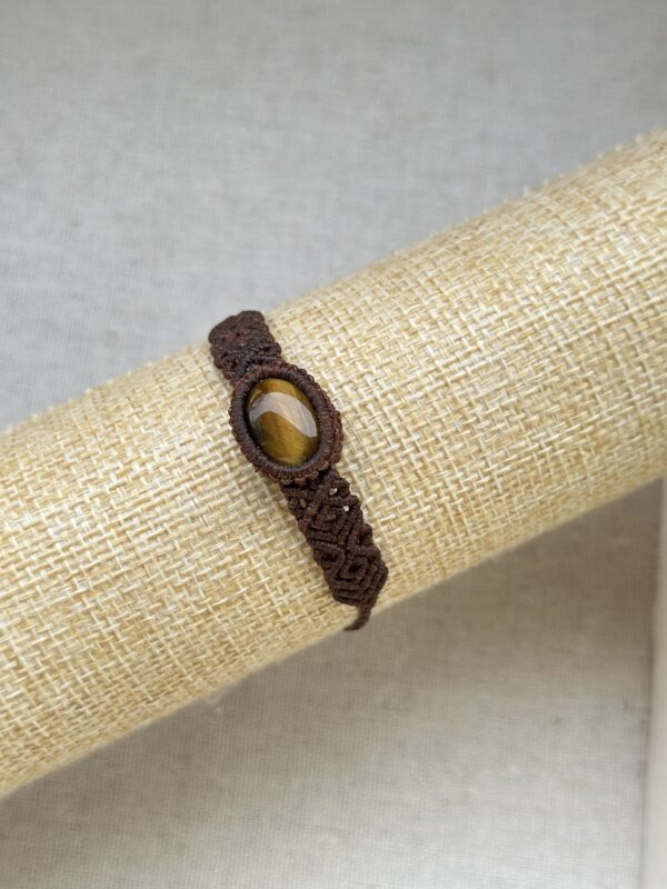 Tiger’s Eye Macrame Bracelet